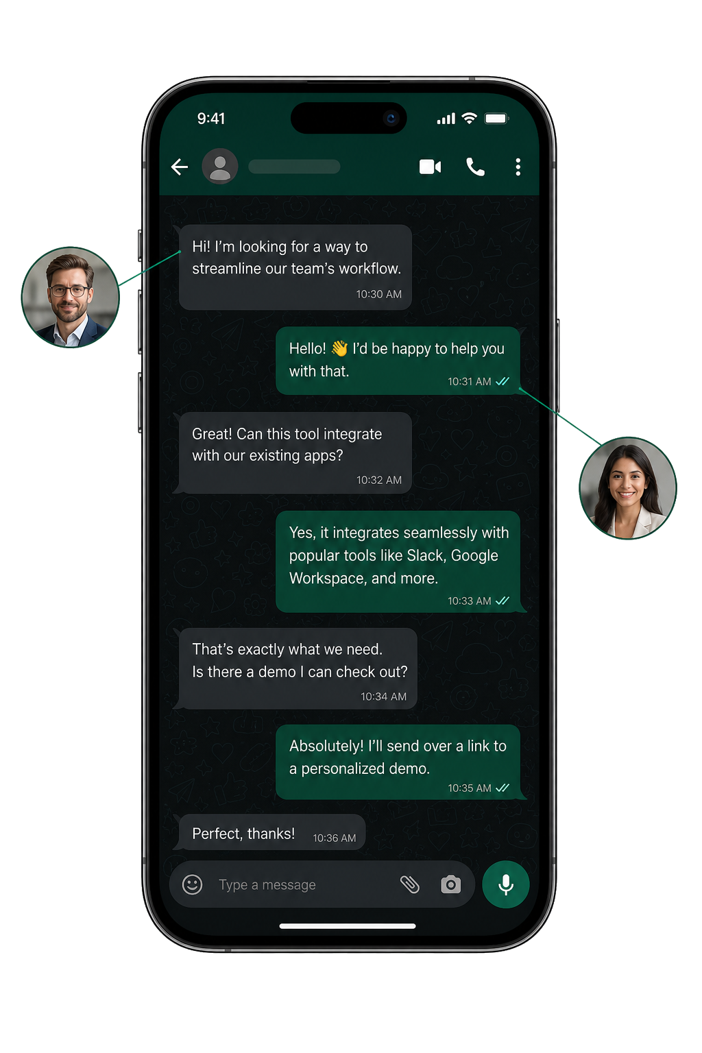 OMX FLOW PANEL WhatsApp messaging